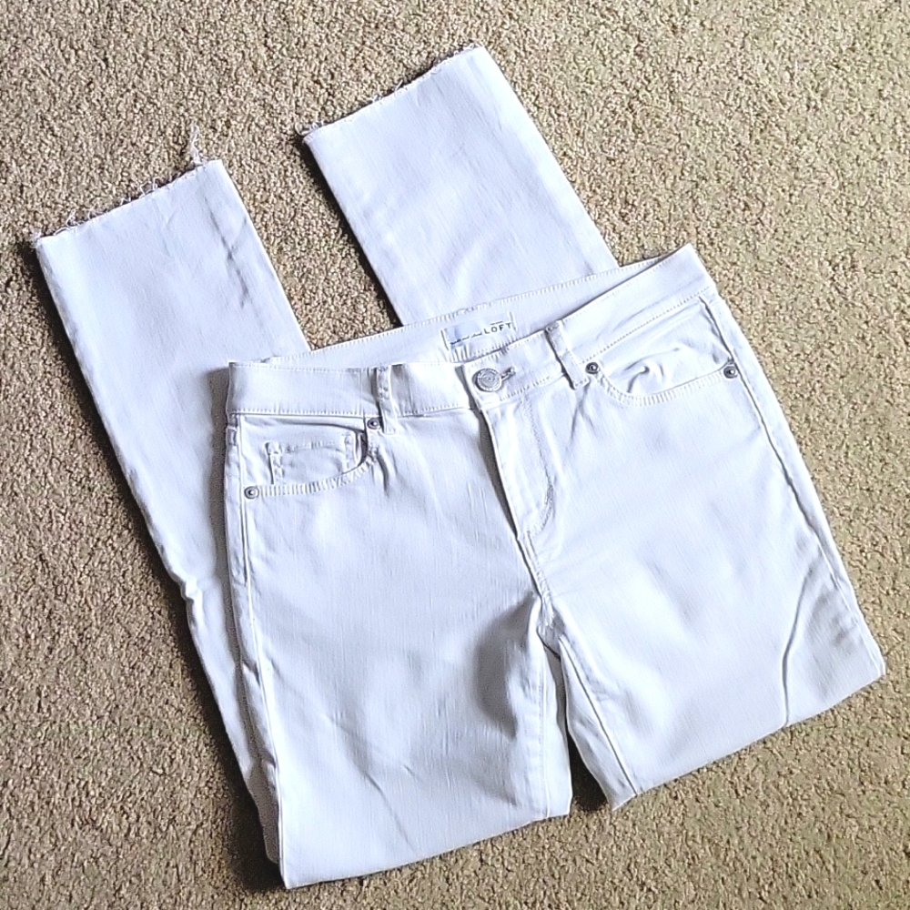 Ann Taylor LOFT Raw Hem Jeans